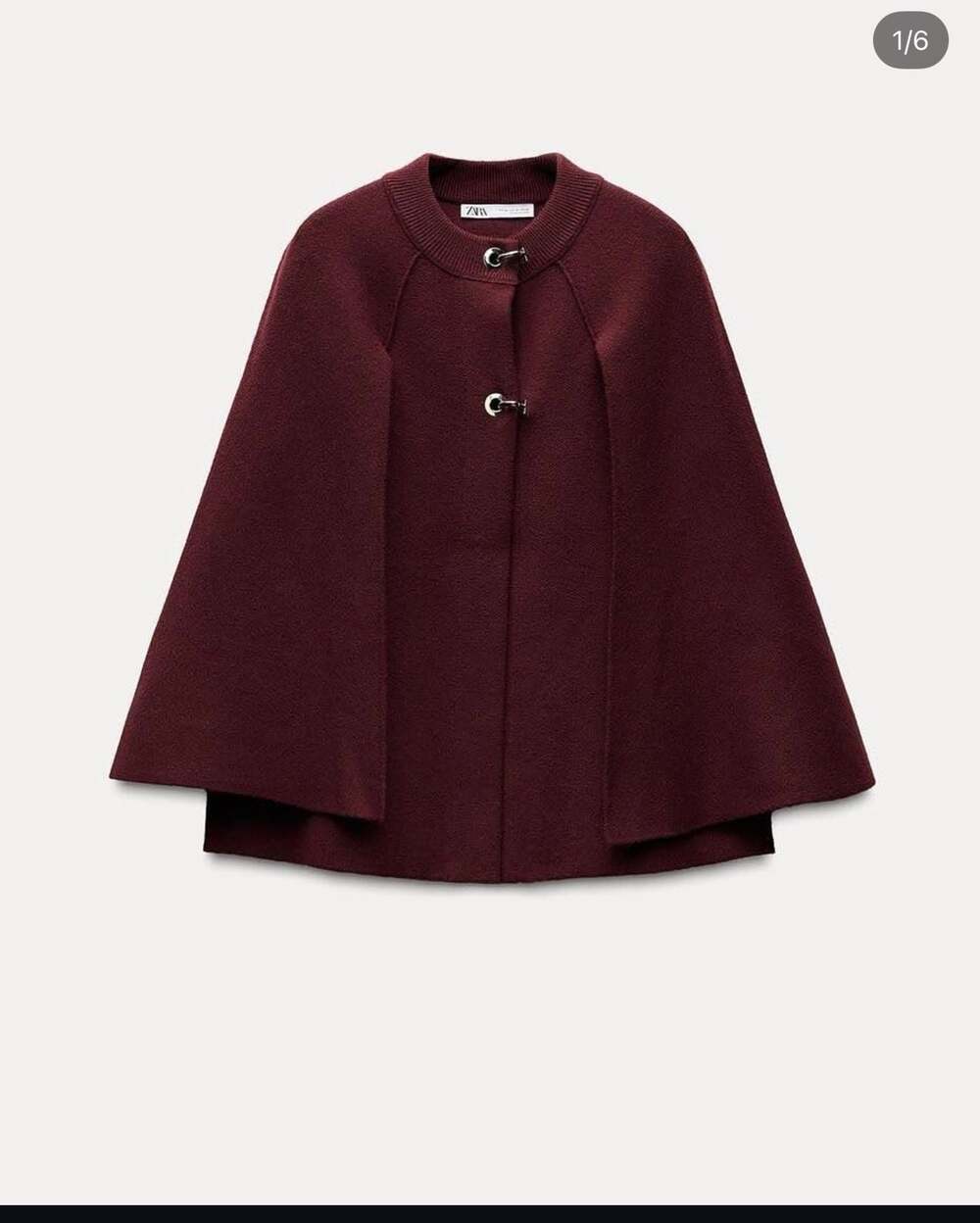 ZARA❤​ 😘Knitted cape coat😍